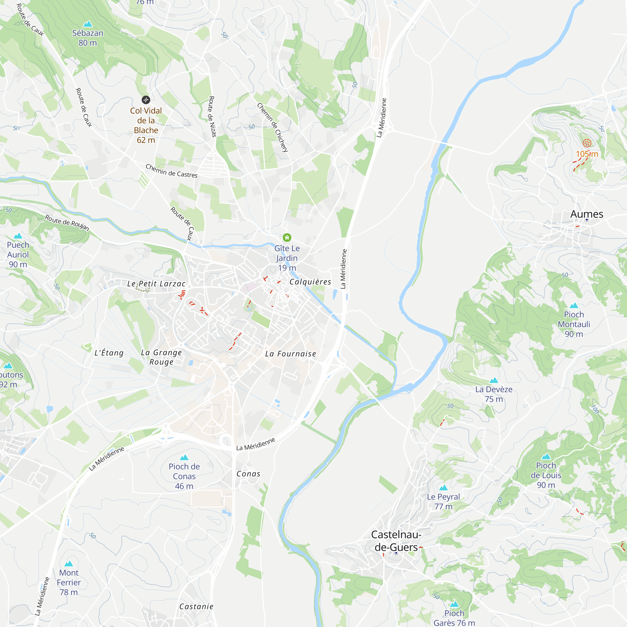 Gîtes Couvent Les Ursulines map