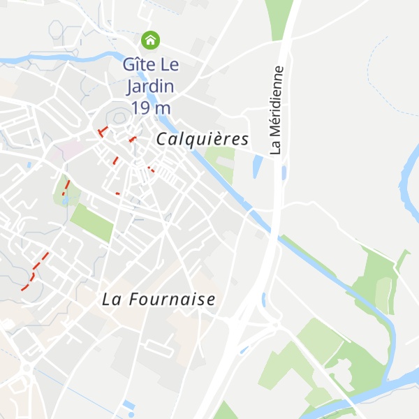 Map of Gîtes Couvent Les Ursulines