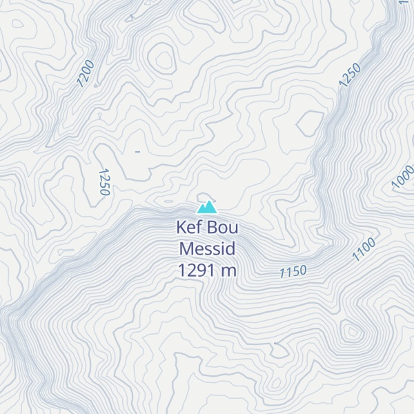 Map of Kef Bou Messid
