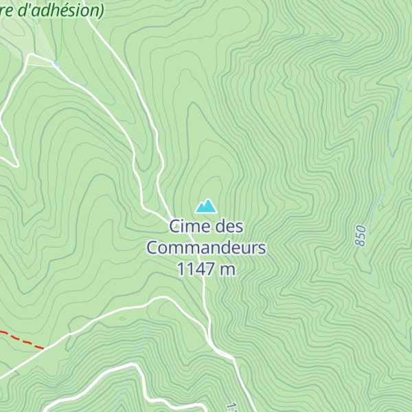Map of Cime des Commandeurs