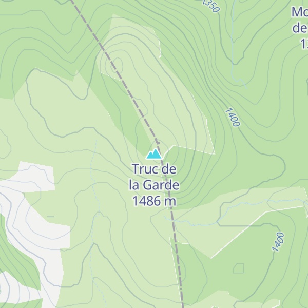 Map of Truc de la Garde
