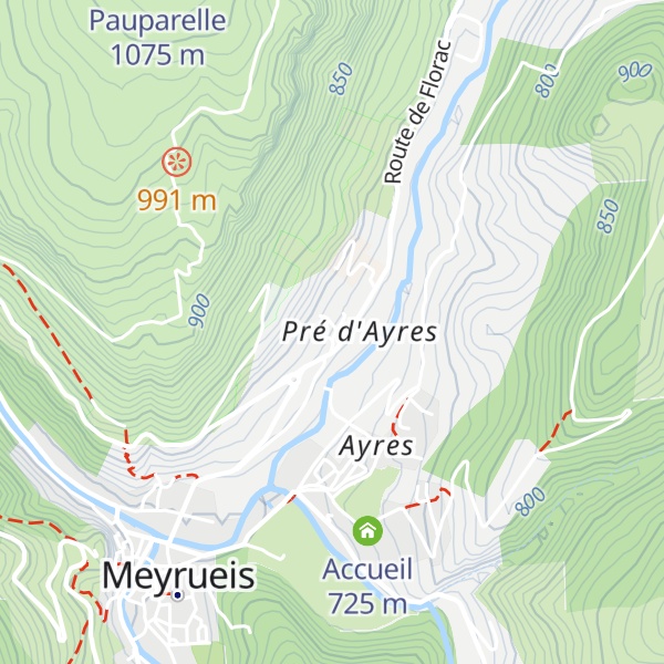 Map of Gîte La Draille