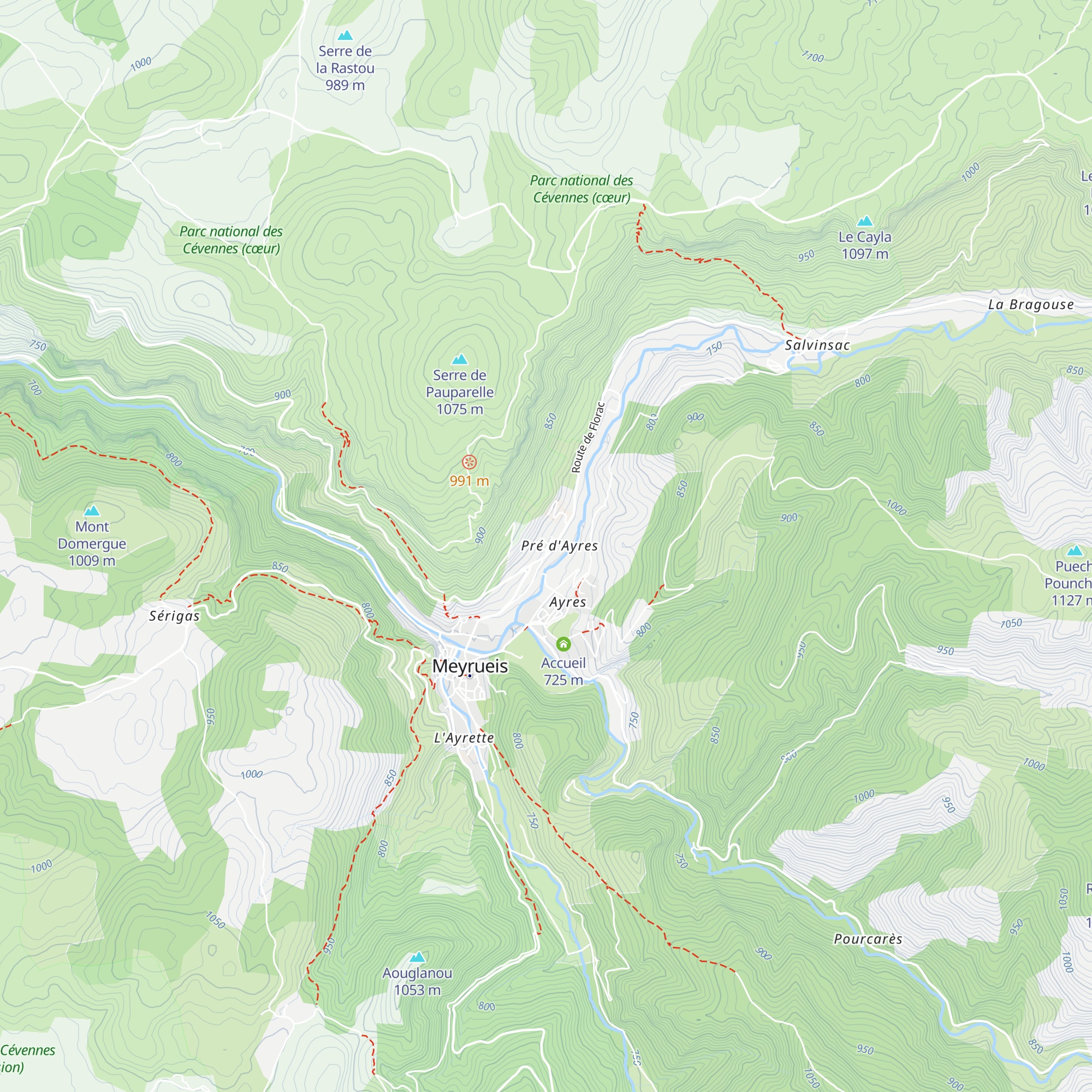 Gîte La Draille map