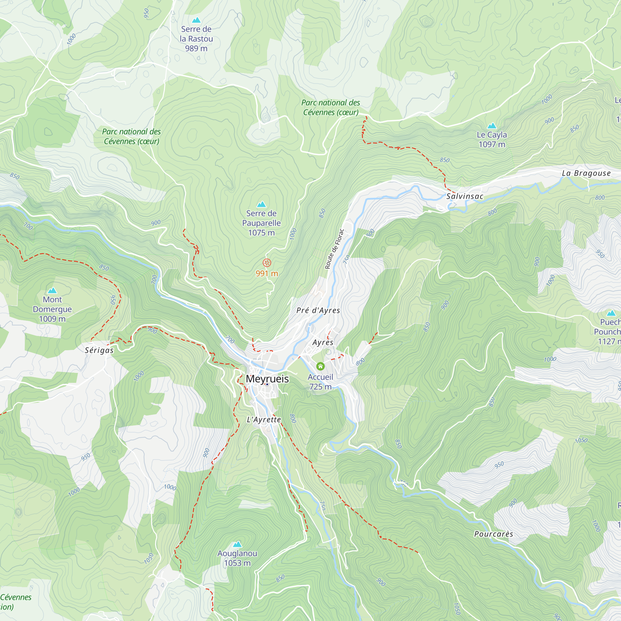 Gîte La Draille map