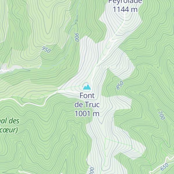 Map of Font de Truc
