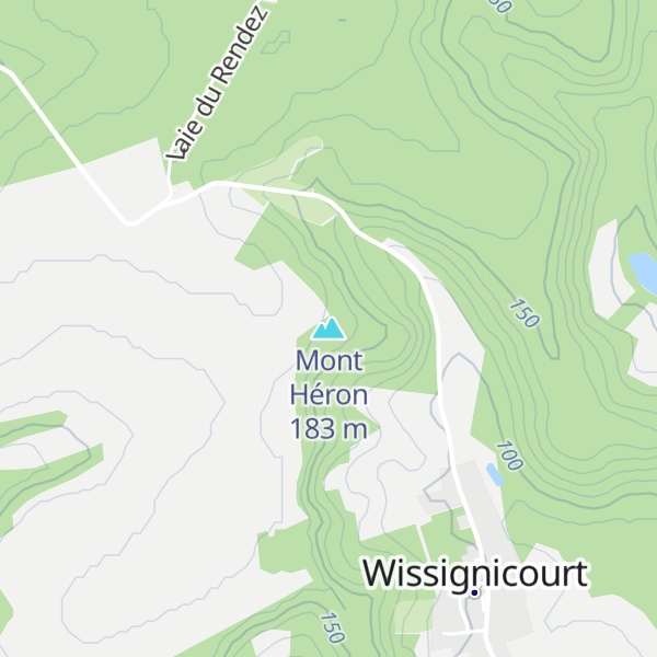 Map of Mont Héron