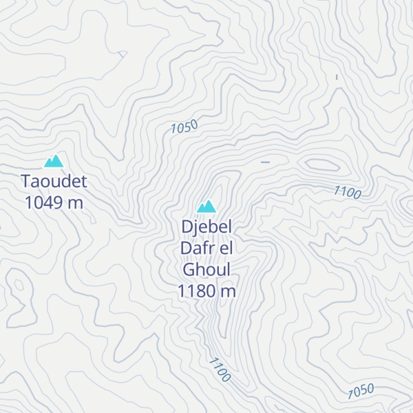 Map of Djebel Dafr el Ghoul