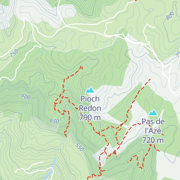 Map of Pioch Redon