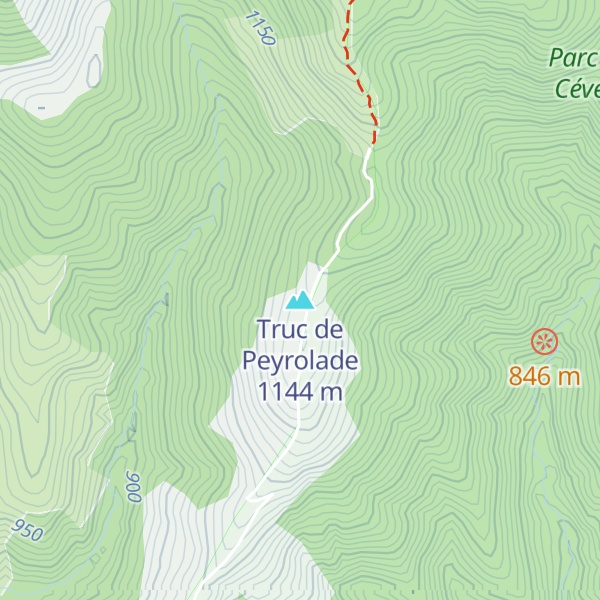 Map of Truc de Peyrolade