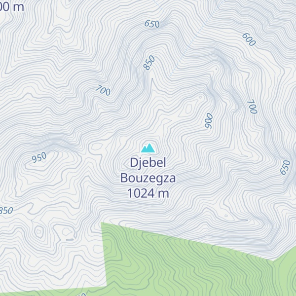 Map of Djebel Bouzegza