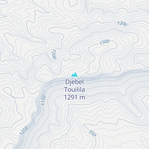 Map of Djebel Touilila