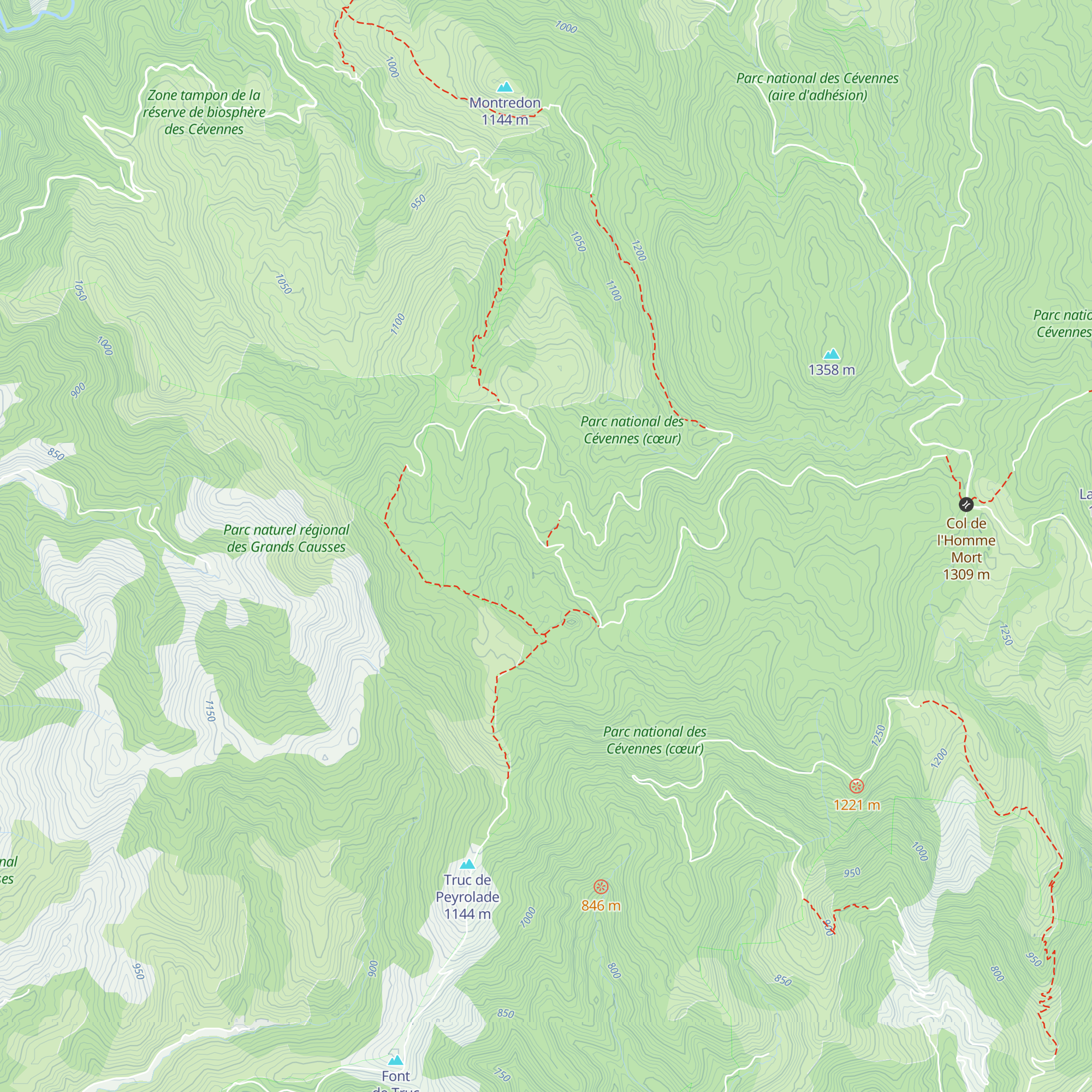 Cabane de Saint-Guiral map