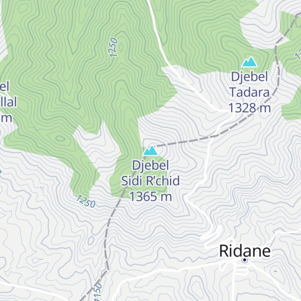 Map of Djebel Sidi R’chid