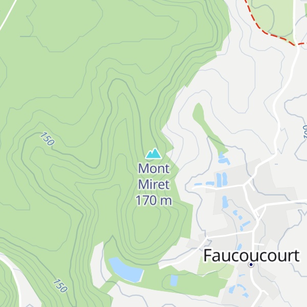 Map of Mont Miret
