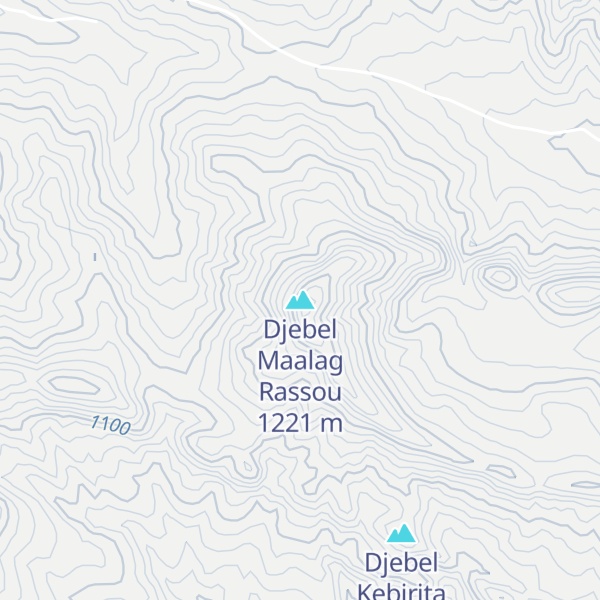 Map of Djebel Maalag Rassou