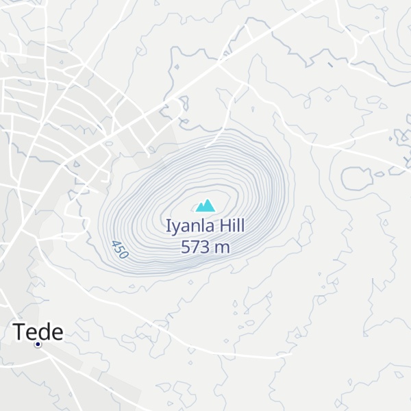 Map of Iyanla Hill