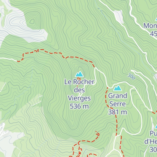 Map of Refuge du Rocher des Vierges