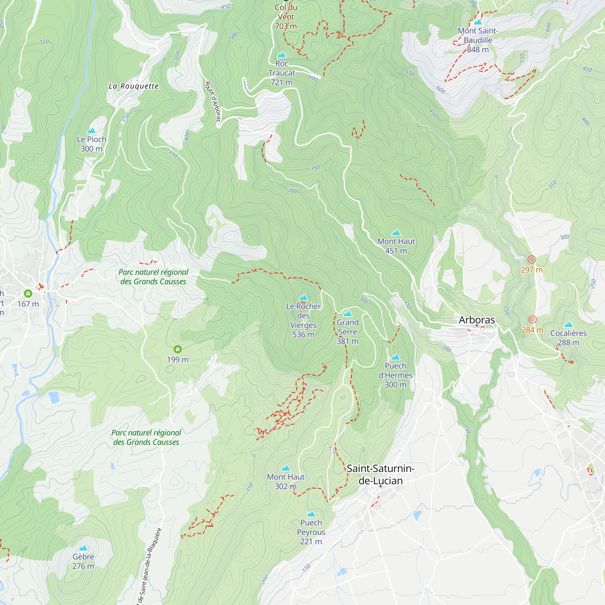 Refuge du Rocher des Vierges map