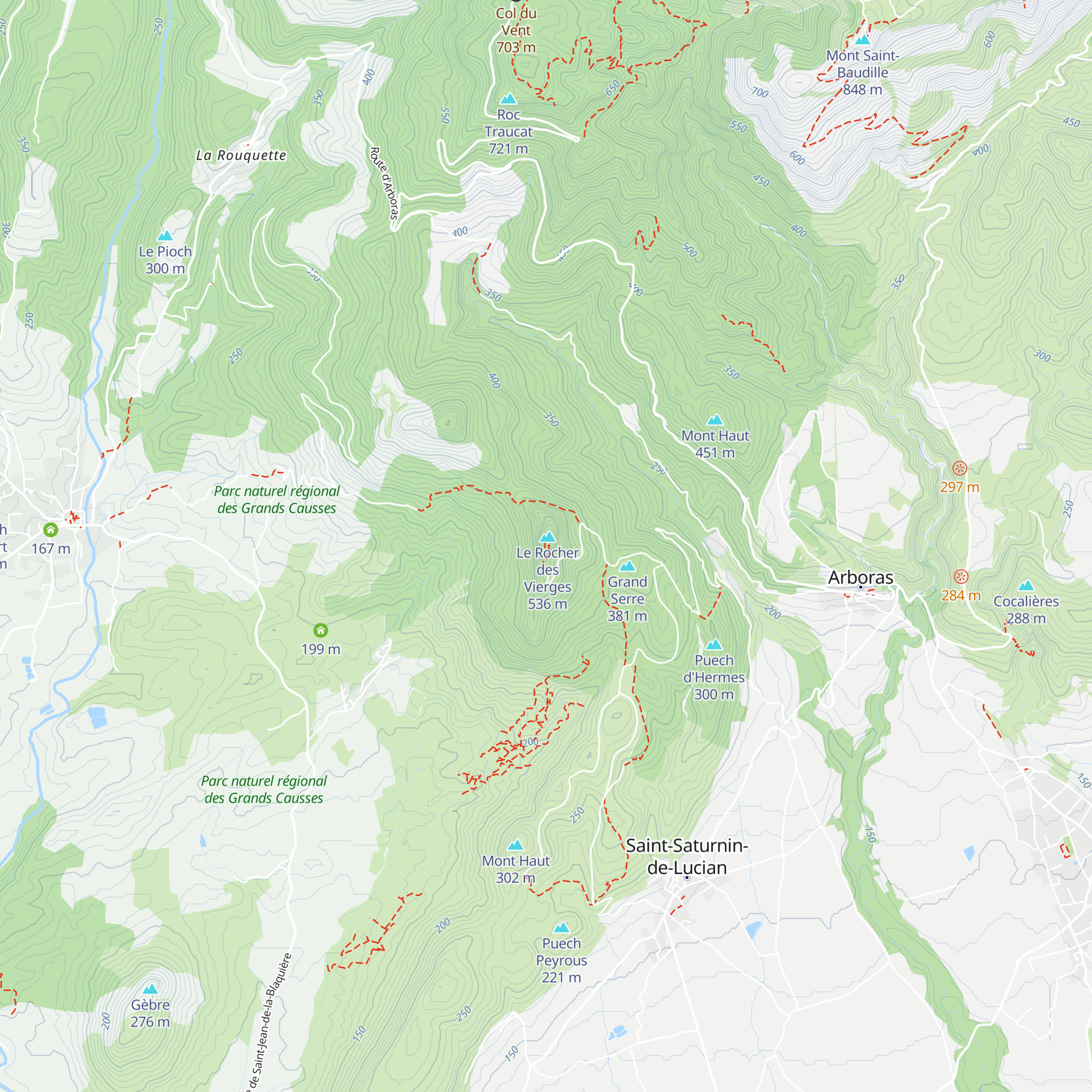 Refuge du Rocher des Vierges map