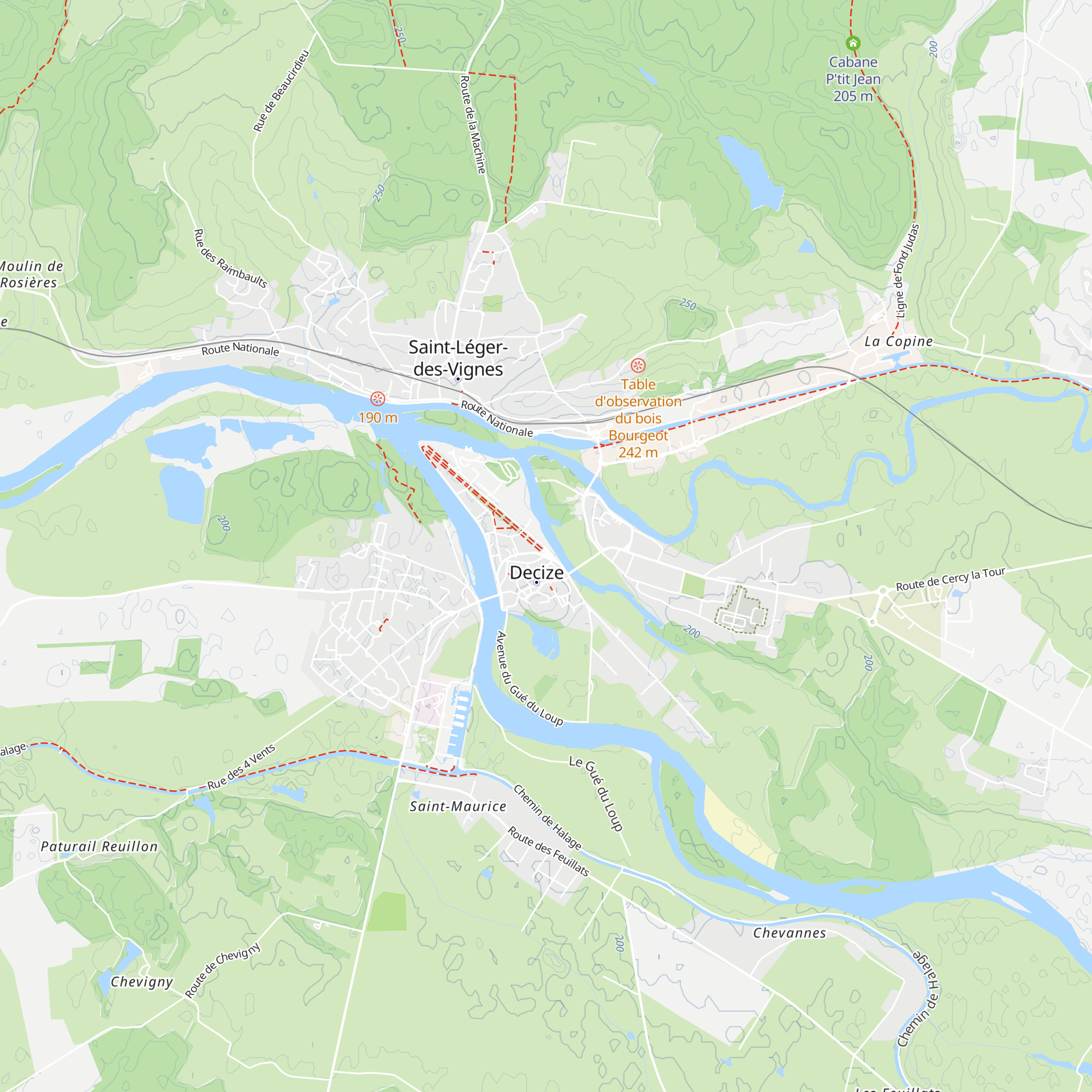 Office du Tourisme de Decize map