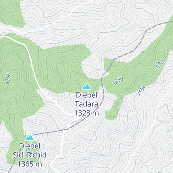 Map of Djebel Tadara