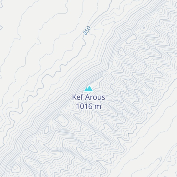 Map of Kef Arous