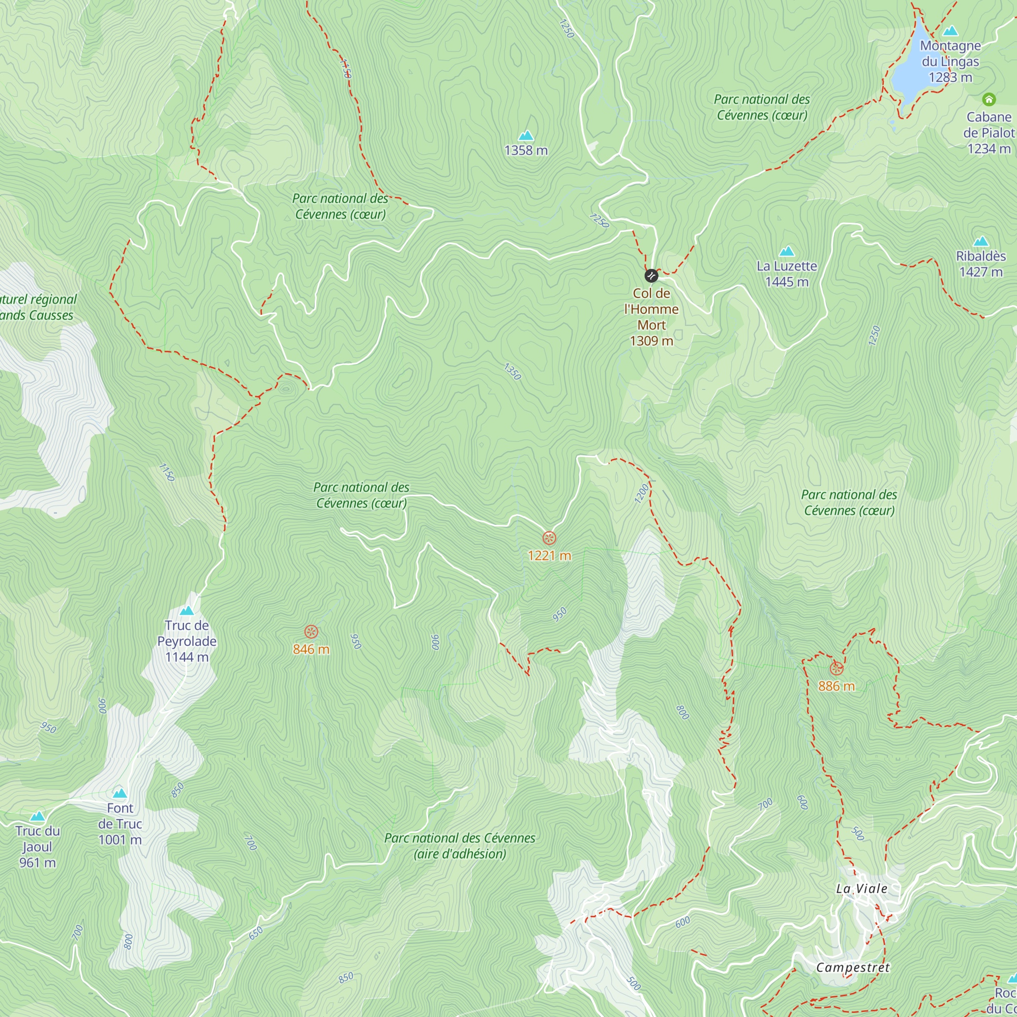 Abri de Peyrebesse map