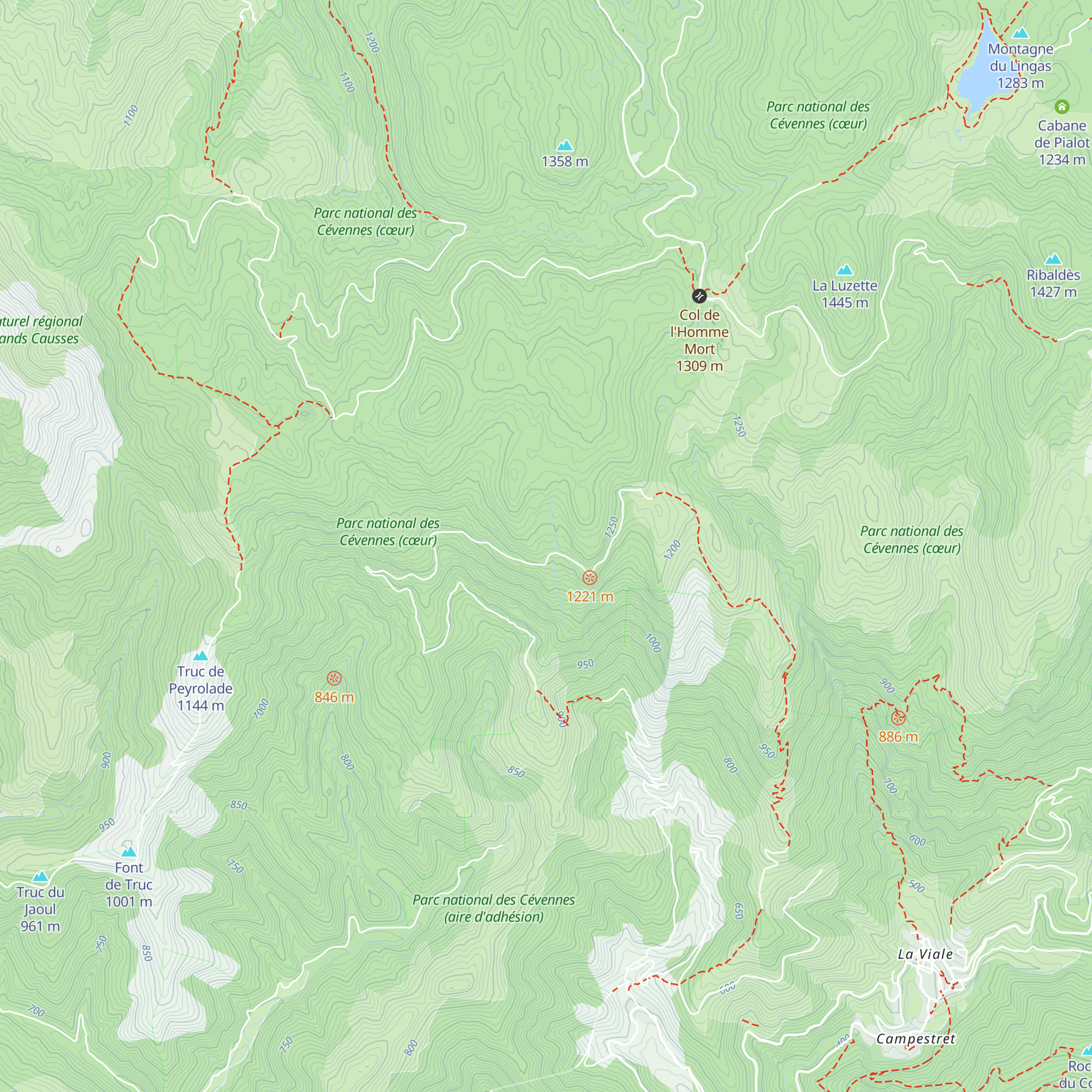 Abri de Peyrebesse map