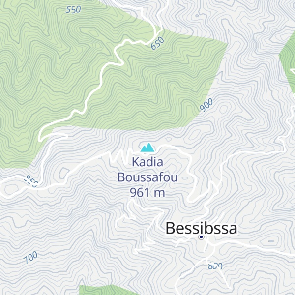 Map of Kadia Boussafou