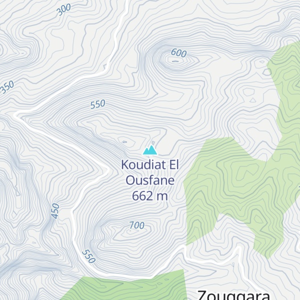 Map of Koudiat El Ousfane