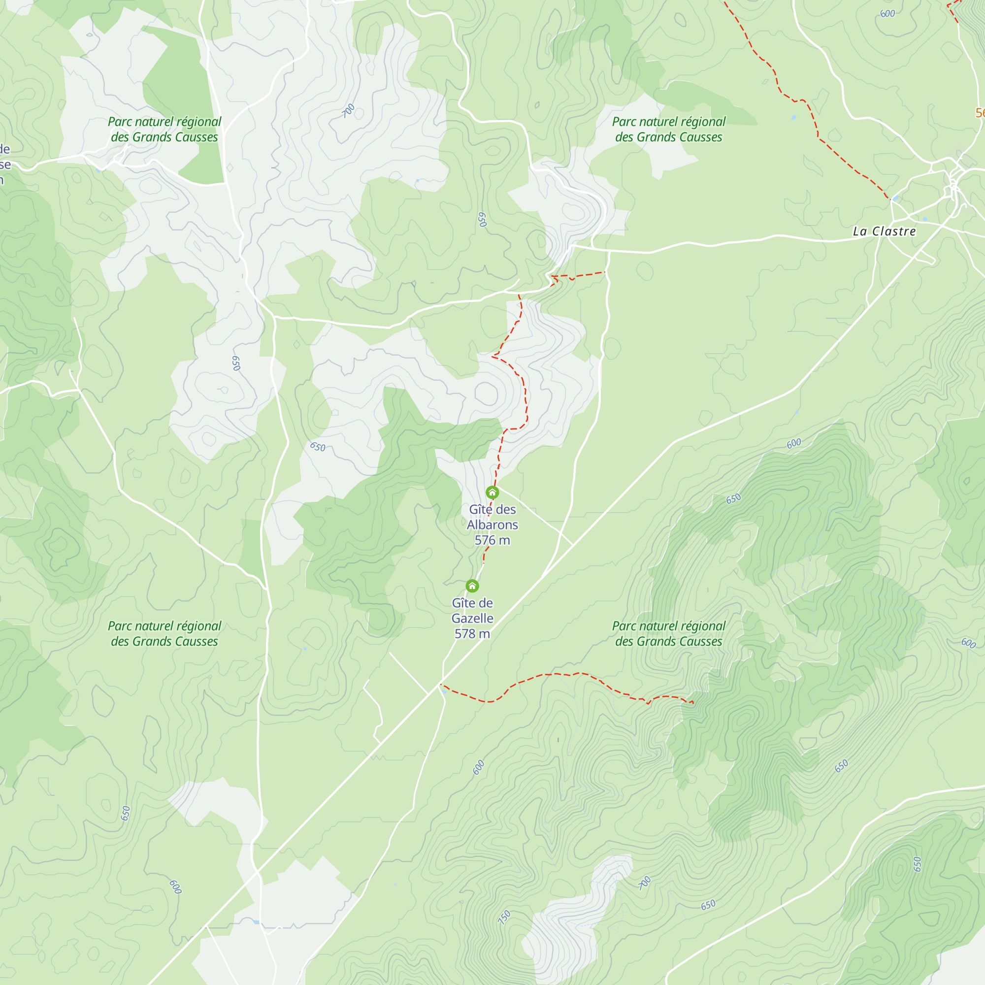Gîte des Albarons map