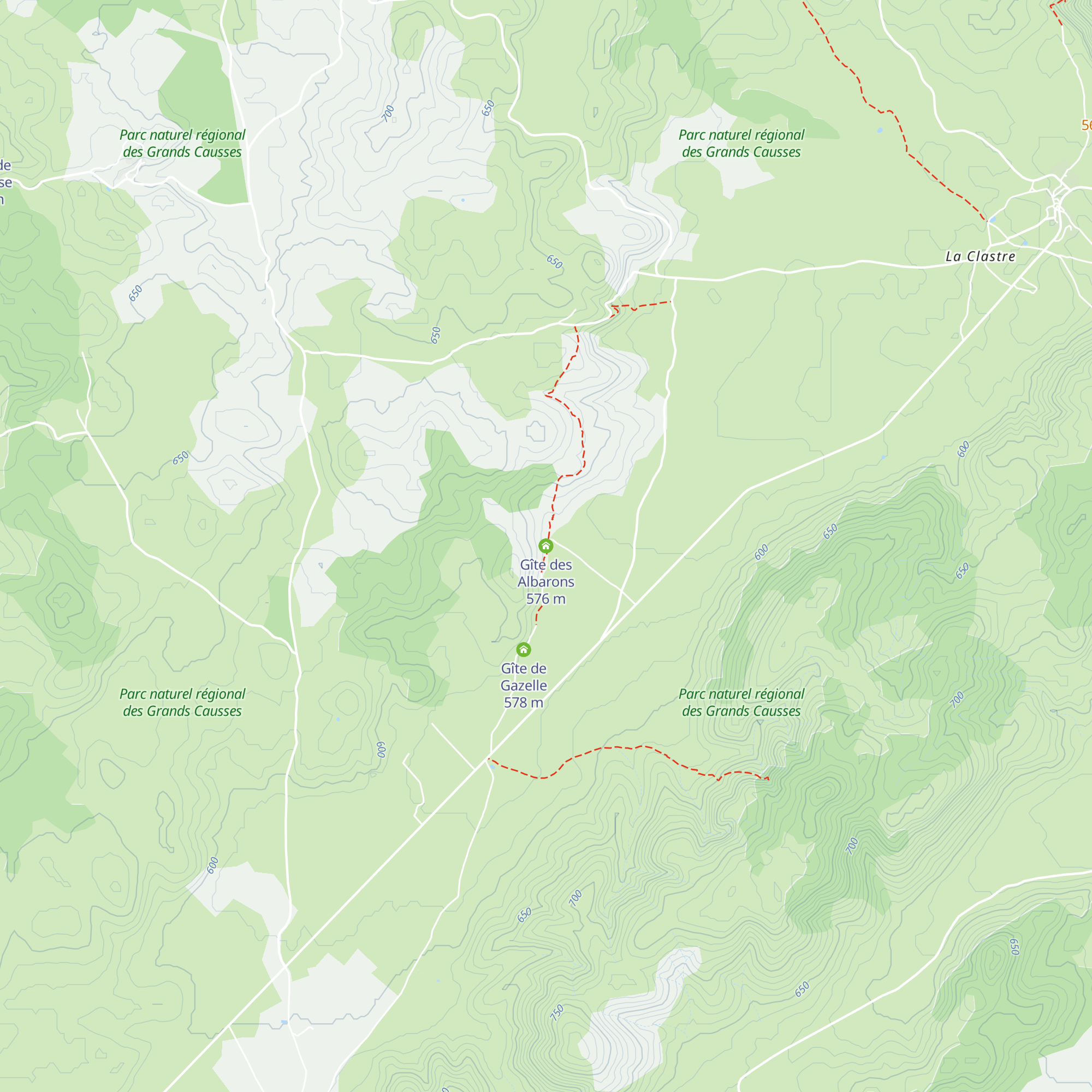 Gîte des Albarons map