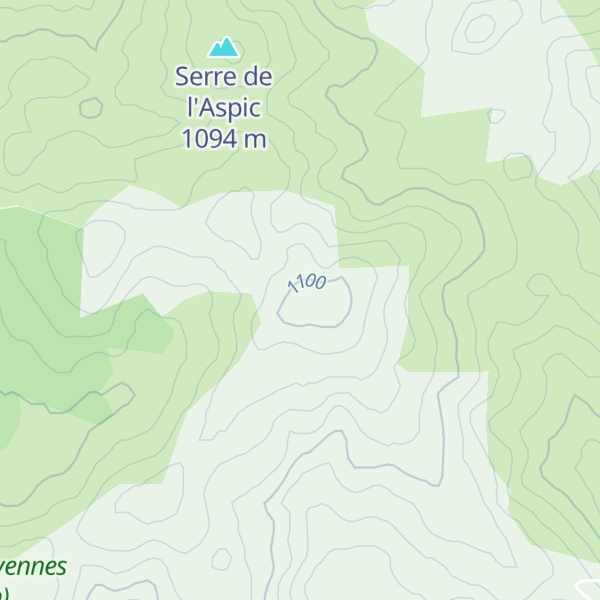 Map of Mont Chabrio