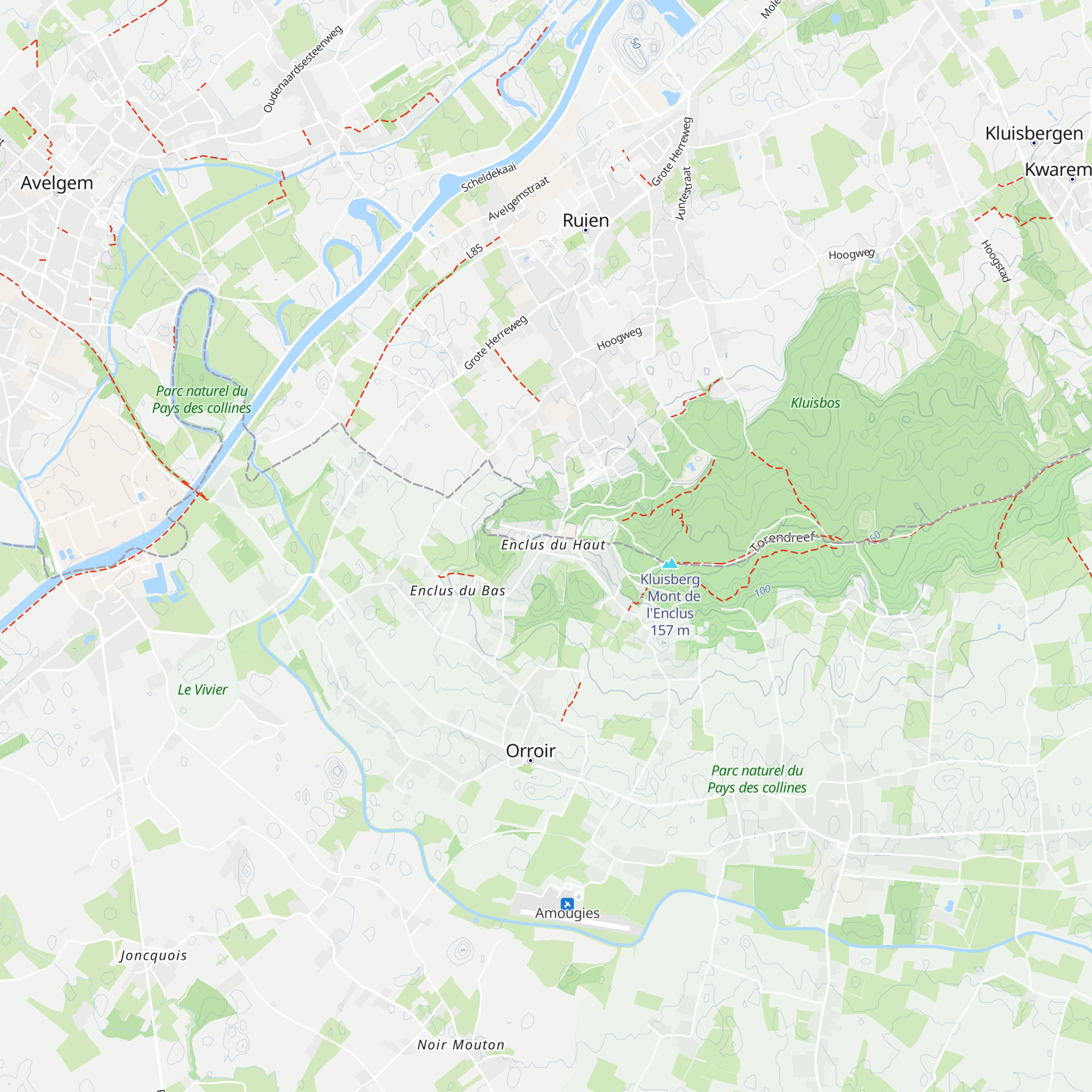 Maison des randonneurs du Mont-de-l'Enclus map