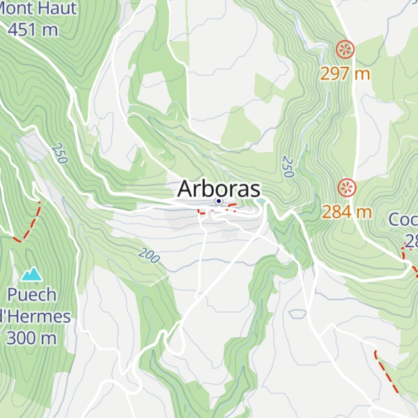 Map of Refuge d'Arboras