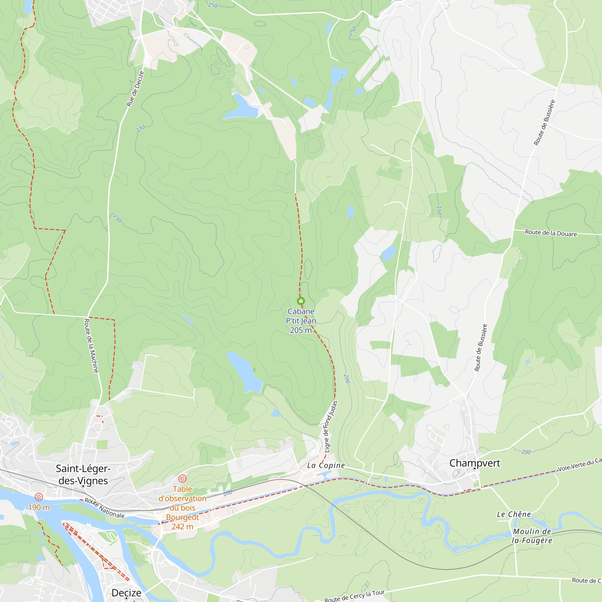 Cabane P'tit Jean map