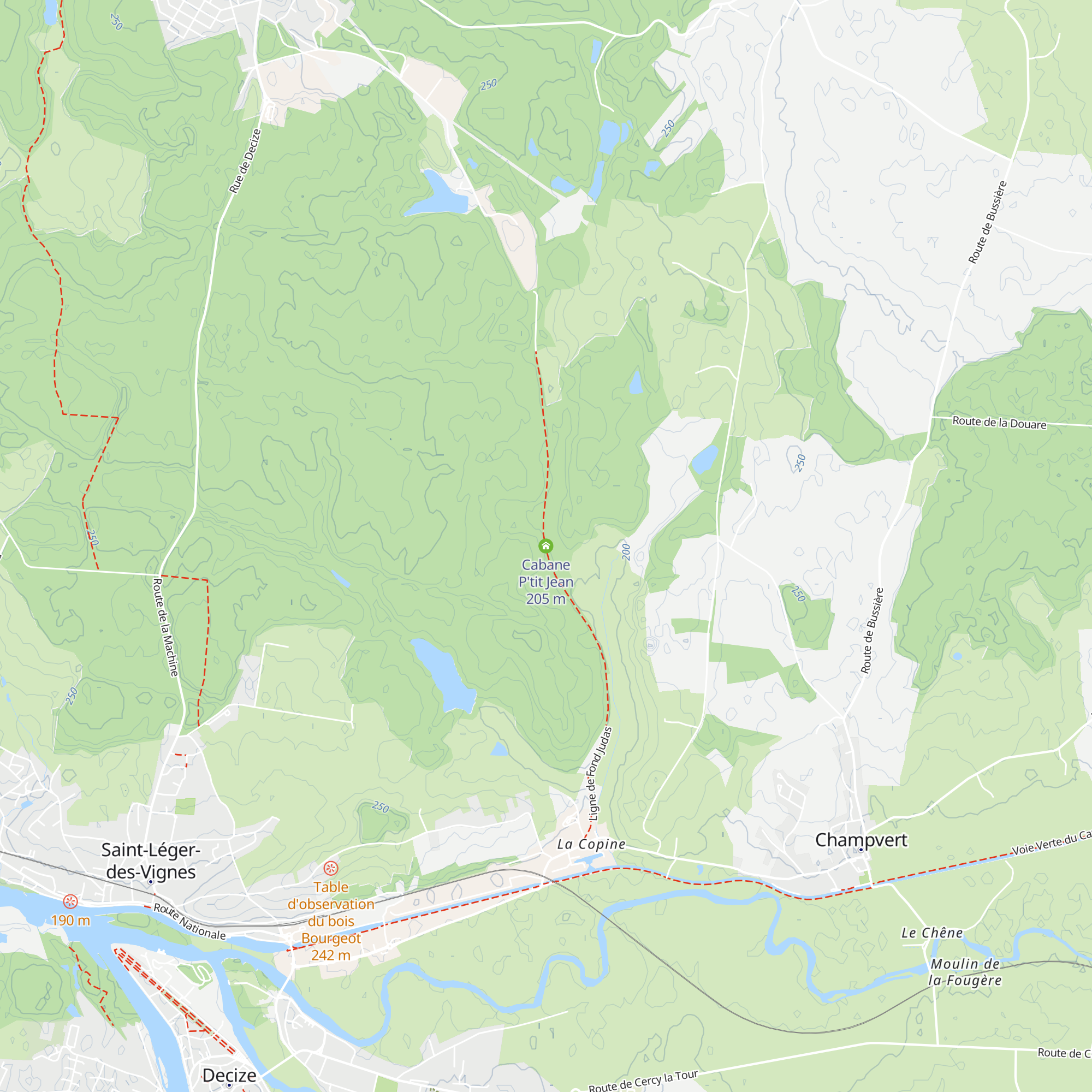 Cabane P'tit Jean map