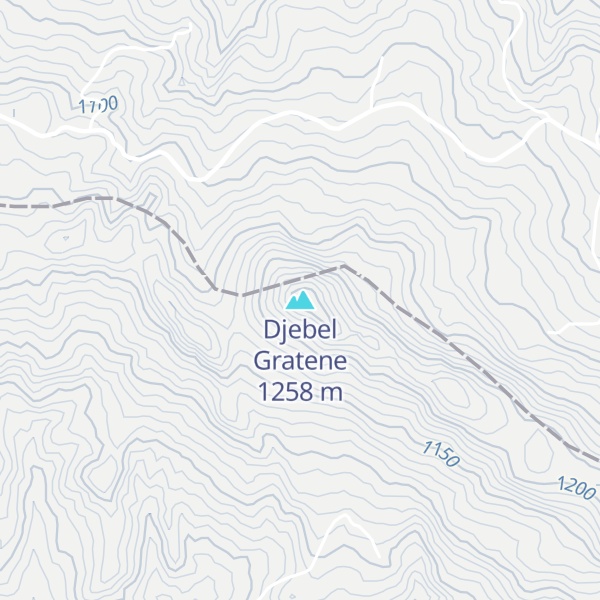 Map of Djebel Gratene