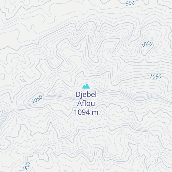 Map of Djebel Aflou