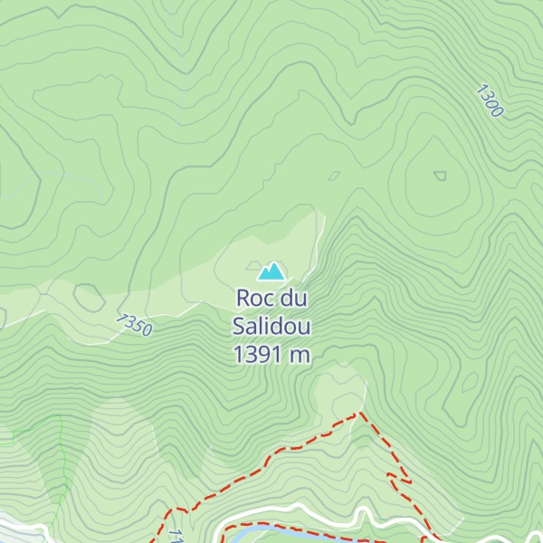 Map of Roc du Salidou