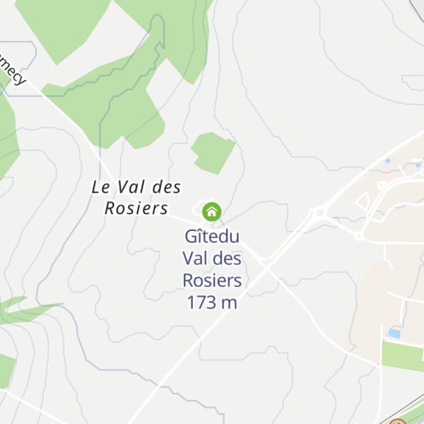 Map of Gîtedu Val des Rosiers