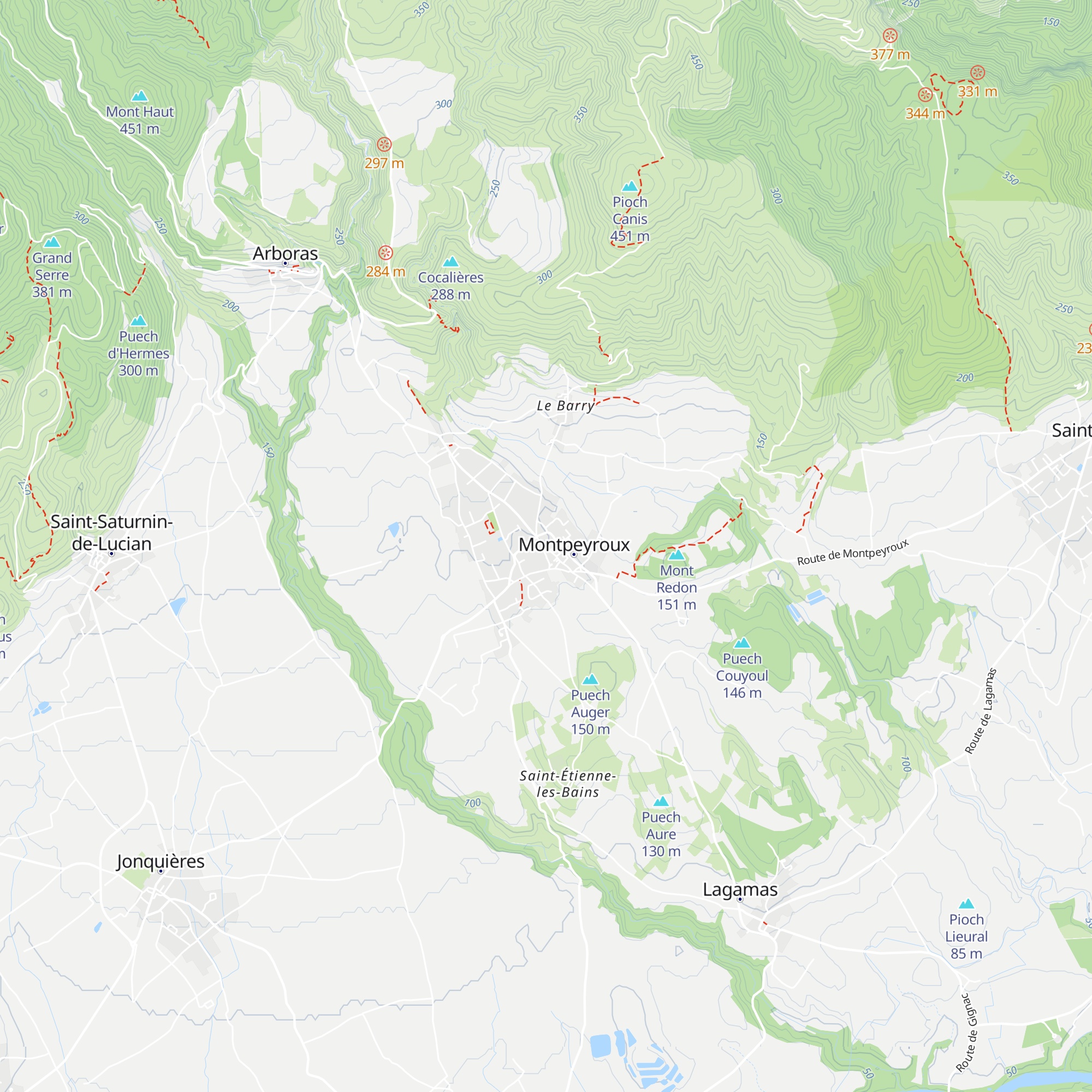Gîte de France map