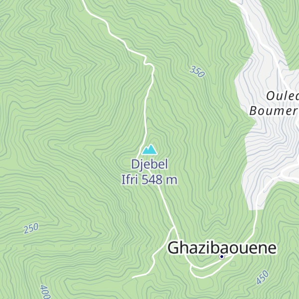 Map of Djebel Ifri