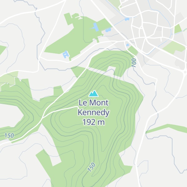 Map of Le Mont Kennedy