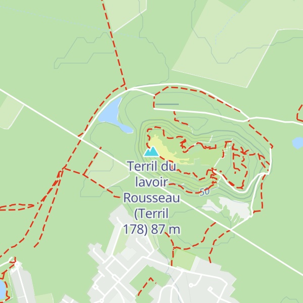 Map of Terril du lavoir Rousseau (Terril 178)
