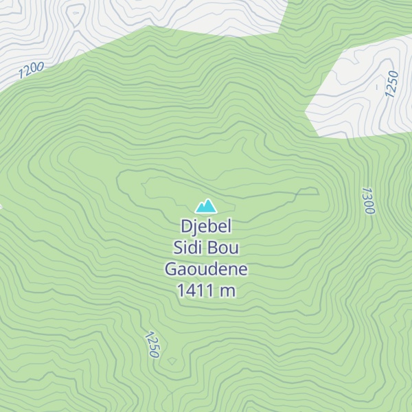 Map of Djebel Sidi Bou Gaoudene