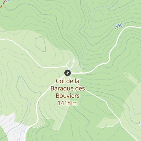 Map of Gîte de groupe des Bouviers