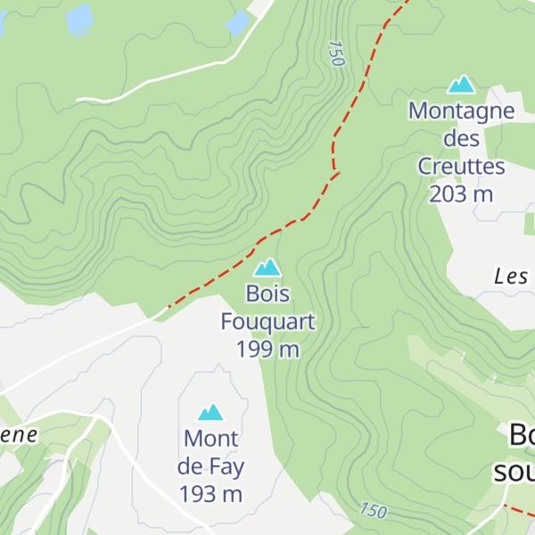Map of Bois Fouquart