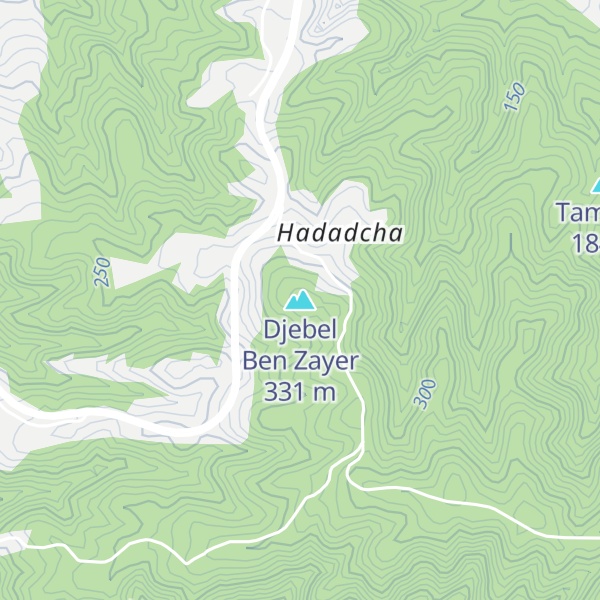 Map of Djebel Ben Zayer