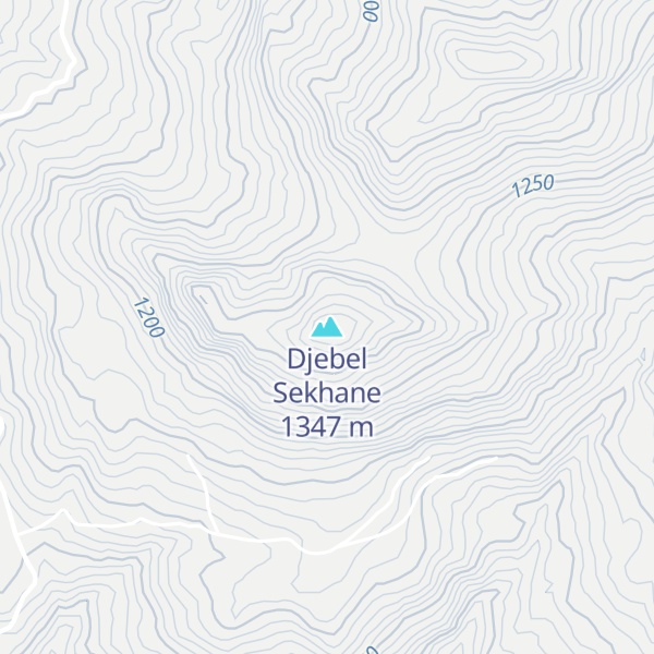 Map of Djebel Sekhane